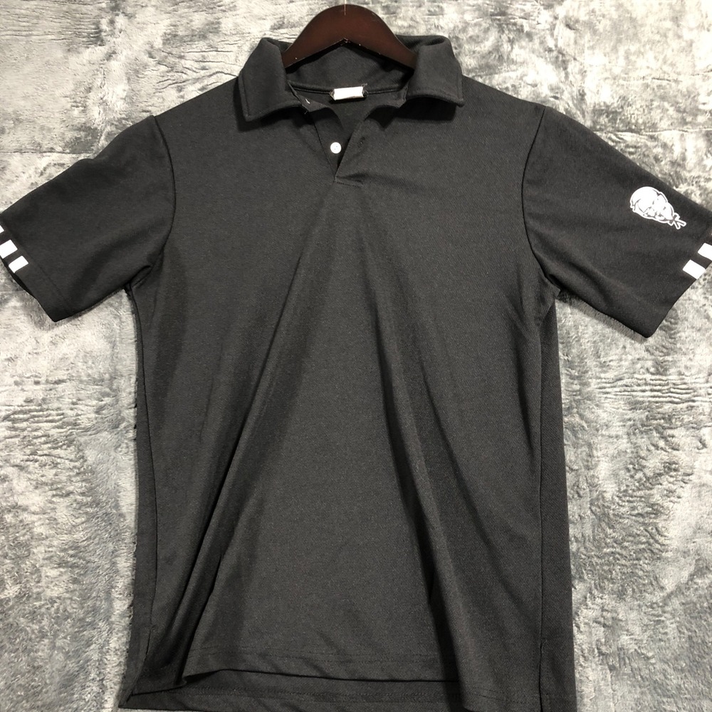 Barco Polo Shirt Mens M Black Short Sleeve Colonel Sanders Logo Uniform